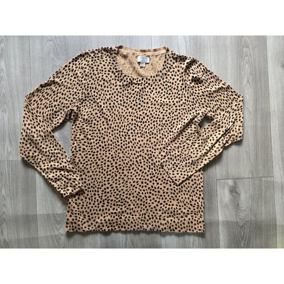 J.Crew Womens Teddie Leopard Print Sweater M - Picture 3 of 7
